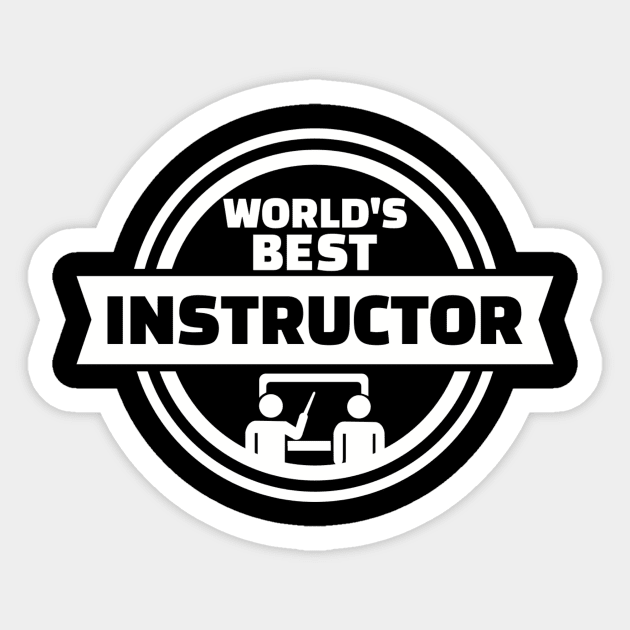 World's best Instructor Sticker by Designzz